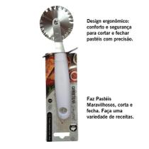Carretilha Para Pastel 18CM Cabo Plastico REF LT23320