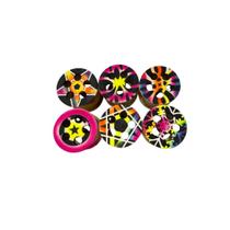 Carretilha Para Pipa Madeira 7 Polegadas Desenhada