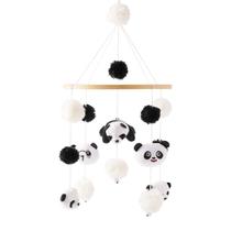 Carrilhão de vento de madeira Baby Crib Mobile Mamimami Home Panda