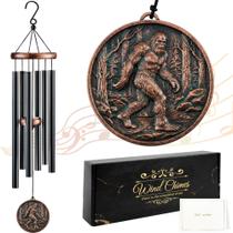 Carrilhão dos Ventos Romart Sasquatch para Exterior, Decoração Metálica para Jardim Carrilhão dos Ventos Romart Sasquatch para Exterior, Decoração Metálica para Jardim
