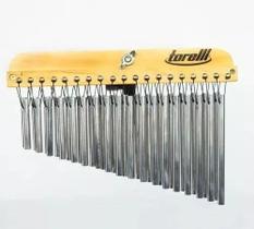 Carrilhao duplo - 36 barras de aluminio natural ta307