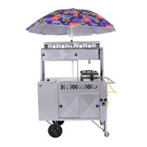 Carrinho 2 em 1 de Lanche e Hot-Dog com Chapa e Prensa R2