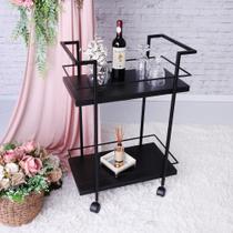 Carrinho Adega Estilo Industrial Gourmet Barzinho De Bebidas N3 - Automac Decor