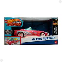 Carrinho Alpha Pursuit Hot Whells Pull Back Speeders Burnerz Mattel