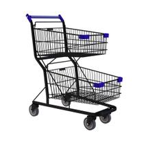 Carrinho Amapá Duplo Supra 130 Litros Preto