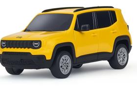 Carrinho Amarelo Jeep Renegade Com Chaveiro Usual Brinquedos Carrinho Amarelo Jeep Renegade Com Chaveiro Usual Brinquedos