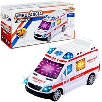Carrinho Ambulância Hospital Eletrônica bate Volta Luz e Som Carrinho Ambulância Hospital Eletrônica bate Volta Luz e Som