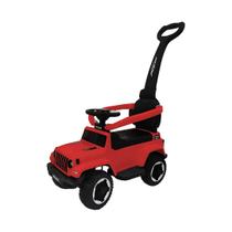 Carrinho Andador Com Empurrador Jipe Vermelho Zippy Toys Carrinho Andador Com Empurrador Jipe Vermelho Zippy Toys