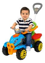 Carrinho Andador De Passeio Infantil Quadriciclo Com Empurrador Maral