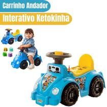 Carrinho Andador Interativo Educativo Brinquedo Para Bebê Com Peças Para Encaixar