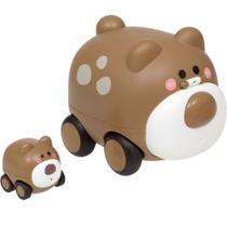 Carrinho Animal Com Filhote Fricção Marrom 17245 - Buba