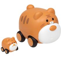 Carrinho Animal Com Filhote Marrom Claro 17246 - Buba Carrinho Animal Com Filhote Marrom Claro 17246 - Buba