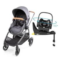 Carrinho Anna Grey Com Bebê Conforto E Base Isofix Maxi Cosi