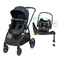 Carrinho Anna³ Graphite Bebê Conforto e Base Isofix Maxi Cosi