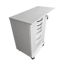 Carrinho Auxiliar - Bandeja /5 Gavetas/1 Aba Retrátil