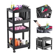 Carrinho Auxiliar Cabeleireira 4 Prateleiras Porta Shampoo Carrinho Auxiliar Cabeleireira 4 Prateleiras Porta Shampoo