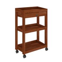 Carrinho Auxiliar de Madeira com 1 Gaveta - 6036