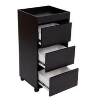 Carrinho Auxiliar Gaveteiro mdf Multiuso com gavetas Lux móveis