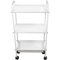 Carrinho Auxiliar Manicure Estetica 2 Prateleiras 1 Bandeja Carrinho Auxiliar Manicure Estetica 2 Prateleiras 1 Bandeja