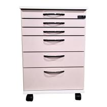 Carrinho Auxiliar Mdf Bp Rosa - Salão/studio Carrinho Auxiliar Mdf Bp Rosa - Salão/studio