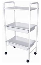 Carrinho Auxiliar p/ Estética em Geral - Branco