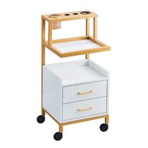 Carrinho Auxiliar Salão Clínica Estética Beleza Cor Premium Luxxuria Móveis