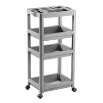 Carrinho Auxiliar Salão de Beleza e Cabeleireiro Júnior Cinza Dompel