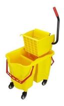 Carrinho Balde Expremedor Mop Para 2 Águas Com Rodas E Dreno Carrinho Balde Expremedor Mop Para 2 Águas Com Rodas E Dreno