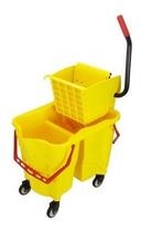 Carrinho Balde Expremedor Mop Para 2 Águas Com Rodas E Dreno Carrinho Balde Expremedor Mop Para 2 Águas Com Rodas E Dreno