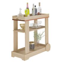 Carrinho Bar 1 Prateleira Rosé Artely Carrinho Bar 1 Prateleira Rosé Artely