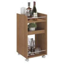 Carrinho Bar 3 Prateleiras E Rodizios 74X40 cm 4628 Cinamomo ARLY