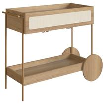 Carrinho Bar Porta Taças 110 CM Pes Metal Oslo 28964 Hanover Artesano Carrinho Bar Porta Taças 110 CM Pes Metal Oslo 28964 Hanover Artesano