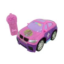 Carrinho Barbie Controle Remoto 3 Funções Candide 1829