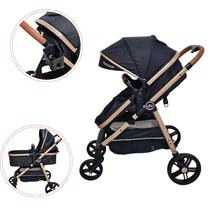Carrinho Bebê 3 Em 1 Passear Apolo Moisés Reversível Capota