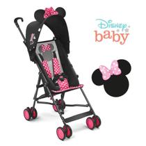 Carrinho Bebê Bb Minnie Passeio Dobrável Retrátil Guarda Chuva MultiKids Disney