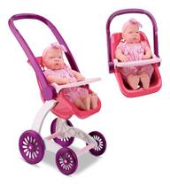 Carrinho Bebe Boneca Conforto Passeio 2x1 Infantil Oferta