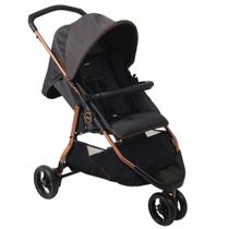 Carrinho Bebê Burigotto Cr3 Até 15kg Cinza Escuro com Cobre Carrinho Bebê Burigotto Cr3 Até 15kg Cinza Escuro com Cobre