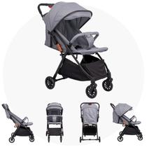 Carrinho Bebê Dobrável Tipo mala capota e cinto de segurança