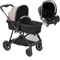 Carrinho Bebe Materna Preto Burigotto Reversivel Revert 22 Capuccino