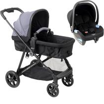 Carrinho Bebe Materna Preto Burigotto Reversivel Revert 22 Gris