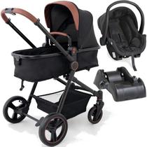 Carrinho Bebe Moises Bebe Cocoon Preto Base Galzerano Ivy G22 Black