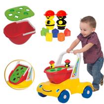 Carrinho Bebê Passeio Didático Criança 1 Ano Menino Carro Empurrador - MERCOTOYS