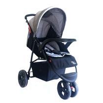 Carrinho Bebe Passeio Triciclo Urban Rodas Grandes Babystyle Cinza