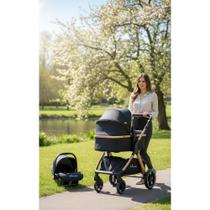 Carrinho Bebê Travel System 3 em 1 + Bebê Conforto Preto - Congratulations Store