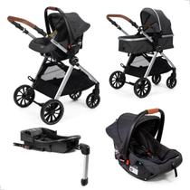 Carrinho Bebê Travel System Trio Com Bebê Conforto e Base