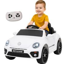 Carrinho Beetle Dune Volkswagen Importway Branco 6V com Controle