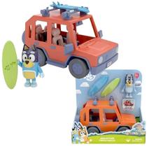 Carrinho Bluey 4X4 Veículo Familiar E Boneco Bandit Candide