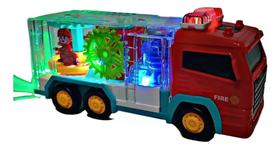 Carrinho Bombeiro Transparente Bate Volta Engrenagem Luz e Som - Enviamos no mesmo dia Carrinho Bombeiro Transparente Bate Volta Engrenagem Luz e Som - Enviamos no mesmo dia