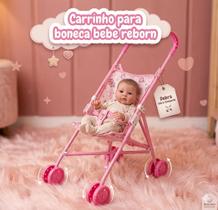 Carrinho Boneca Bebe Reborn Dobrável Luxo Toys2U