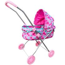 Carrinho Boneca Berço PLUS Estampa Bolas DM TOYS DMT6501